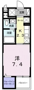 クレセール【4階】の間取り
