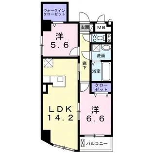 ラフィナージュ【4階】の間取り