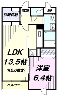 オーシャン幸 NC【2階】の間取り