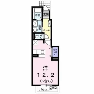 メゾンコリーヌ【1階】の間取り