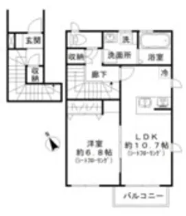 パークガーデン フルール【303号室】の間取り