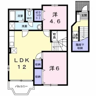 プランタン B【2階】の間取り