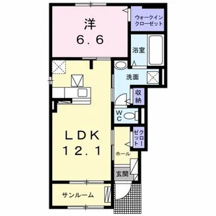 ミラ フォレストⅠ【1階】の間取り