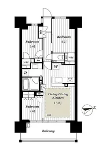 プレミスト昭島モリパークグラン【4階】の間取り