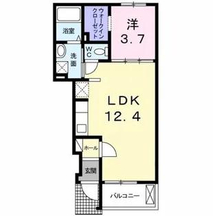 エヌ・フラット【1階】の間取り