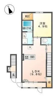 ラ・メルヴェーユ【2階】の間取り