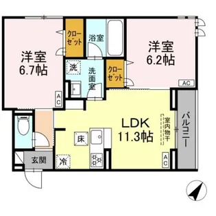 D−ROOM豊田【3階】の間取り