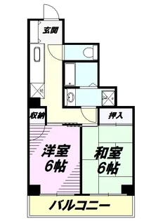 クレールメゾン北野【3階】の間取り