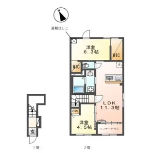 アネシス八王子【2階】の間取り