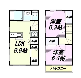 プランドール【1階】の間取り