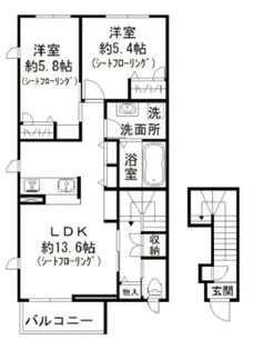 パークガーデン シャルドン【2階】の間取り