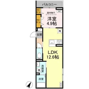 D−ROOM・M【3階】の間取り