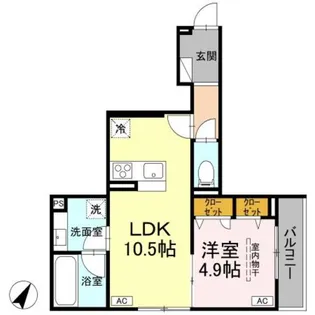 D−ROOM・M【3階】の間取り