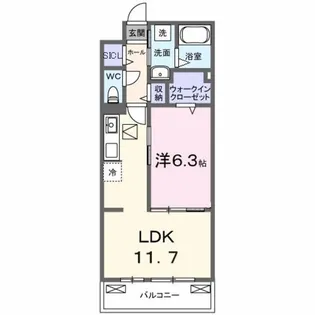 ベル ブライト【1階】の間取り