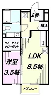 ヴィル・オランジュ U【1階】の間取り