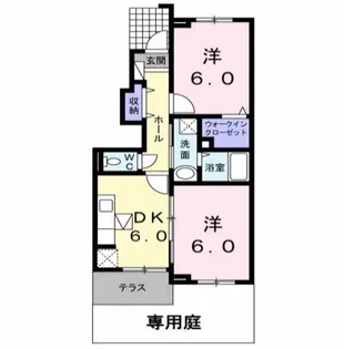 フリシュ ヴォーヌング【1階】の間取り