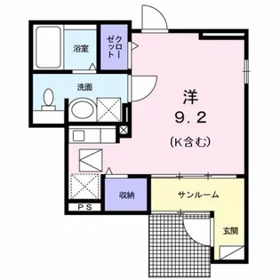 アルモニー【103号室】の間取り