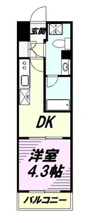 リヴシティ八王子【308号室】の間取り