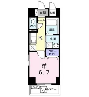 ロイヤル・レジデンス参番館【1階】の間取り