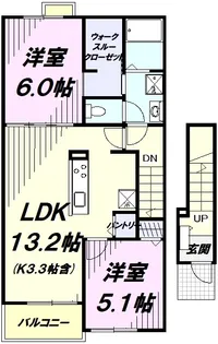 フォートレス【2階】の間取り