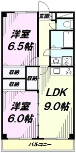 グリーンライト【607号室】の間取り