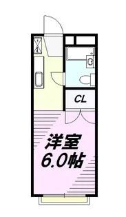 ハイツタケハナ【105号室】の間取り