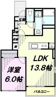 シェヴー【1階】の間取り