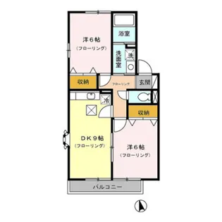 クレスト Ⅰ【1階】の間取り