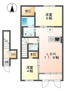 セレーナクオーレ【2階】の間取り