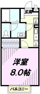 ヴィルヌーブ【2階】の間取り