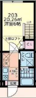ル・クレージュ【203号室】の間取り