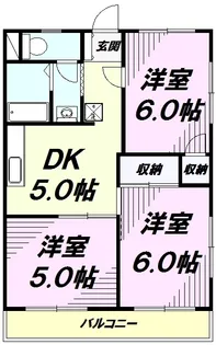 出浦コーポ【2階】の間取り