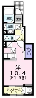 フォンターナ・ヴィータ【103号室】の間取り