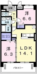 プラシード 栄【4階】の間取り