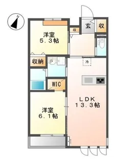リッシュモント【3階】の間取り