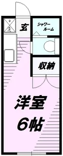 第一小山コーポ【203号室】の間取り