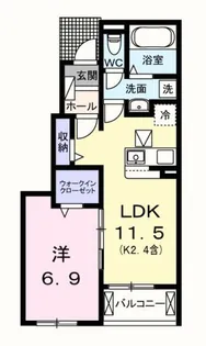 ラベンダーベイ【1階】の間取り