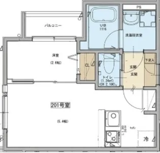 KEIAI RESIDENCE 北野【2階】の間取り
