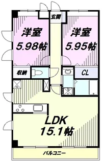 ロワール【5階】の間取り