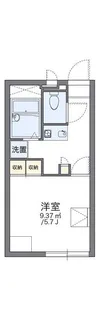 レオパレスHSI RIVER【2階】の間取り