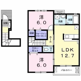 サンライズ トキワ【204号室】の間取り