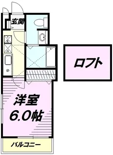 プラウランド京王堀之内【203号室】の間取り