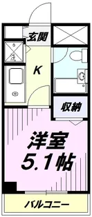 ジョイフル日野【6階】の間取り