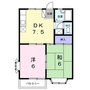 パークピュア小宮Ⅲ【2階】の間取り