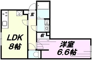 カインドネスα八王子本町【3階】の間取り