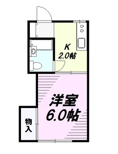 渡辺ハウス【C号室】の間取り