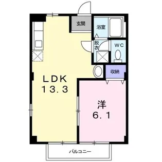 メゾンハピネス【1階】の間取り