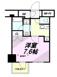 プレシャスハーモニー八王子【14階】の間取り
