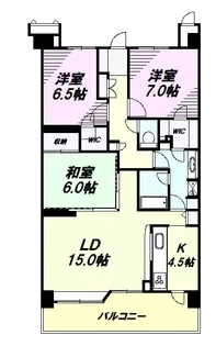 グレーシアパーク八王子みなみ野【1009号室】の間取り