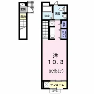 ハレラー【202号室】の間取り